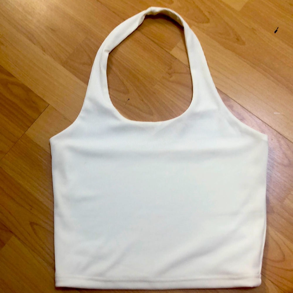 White Halter Top
